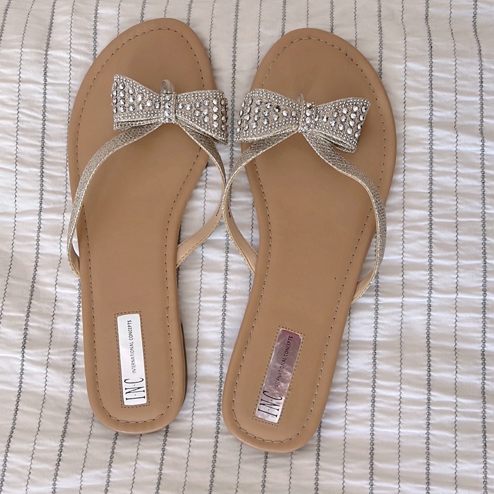 INC women’s sandal, rhinestone, size 9